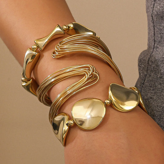 Cuff Bracelet and Bangle Set for Women