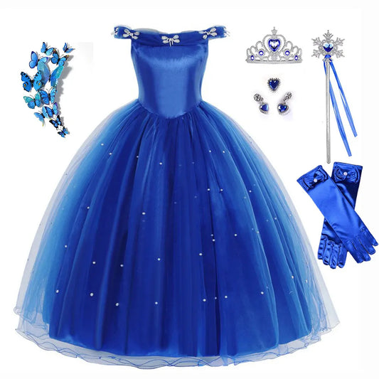 Girl Princess Cinderella Butterfly dress